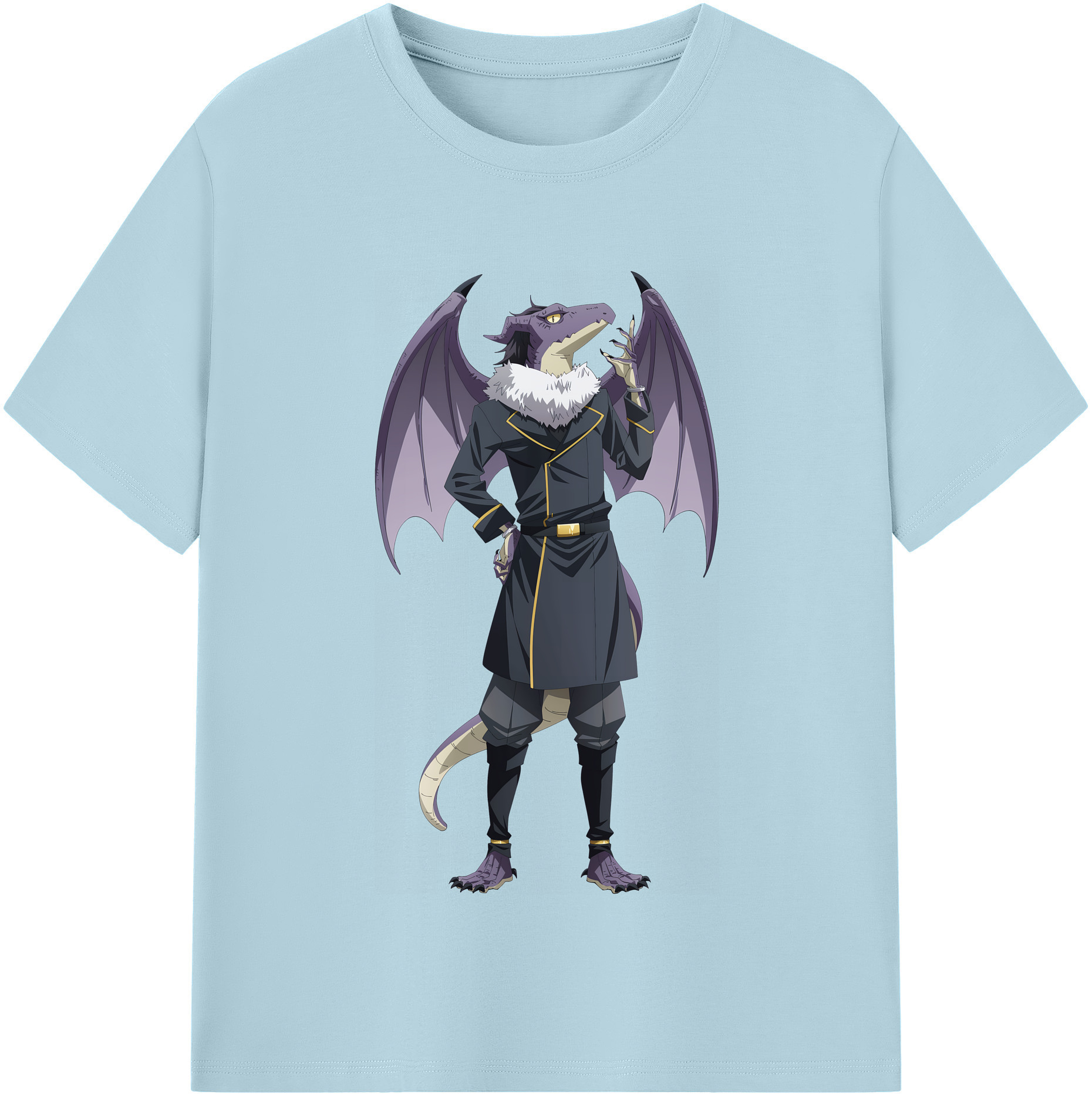 （画像用） 転スラ Regarding Reincarnated to Slime 綿100％半袖Tシャツ（フロントプリント）